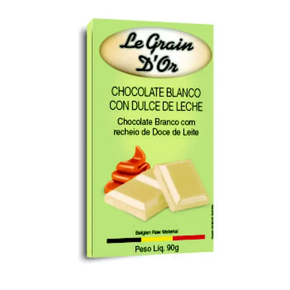 Choc Branco C/doce De Leite Le Grain Dor 90g