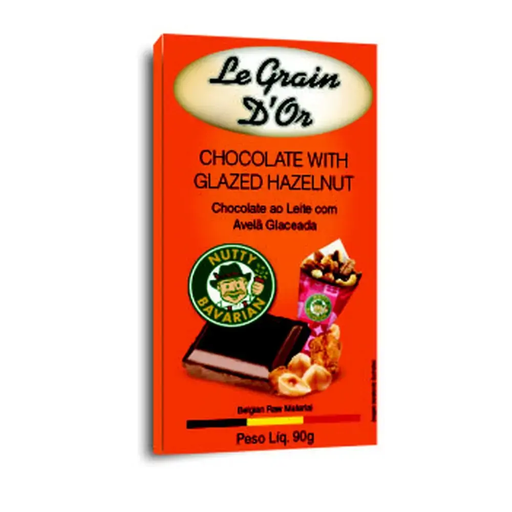 Choc Ao Leite C/avelas Glaceada Le Grain Dor 90g