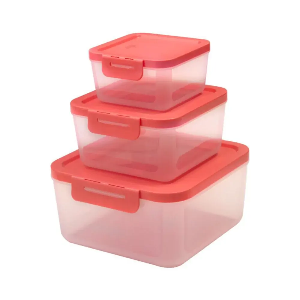 Kit Potes Dug 3 Pcs C/ Trava Quadrado