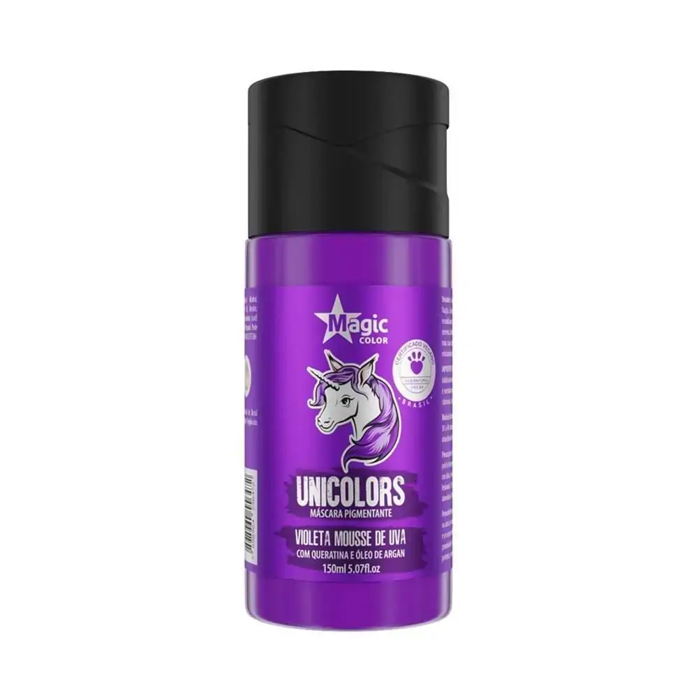 Máscara Pigmentante Violeta Mousse De Uva Magic Color 150Ml