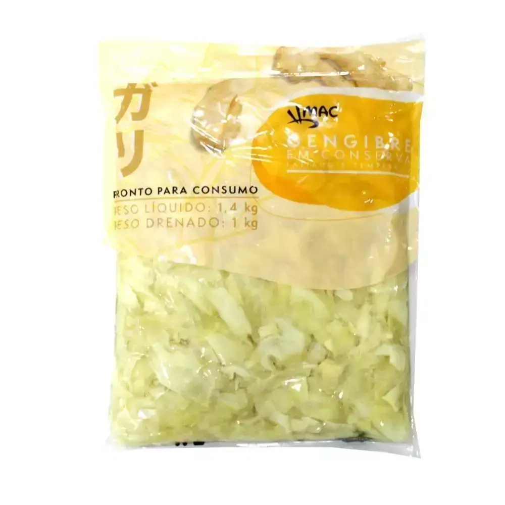 Conserva de Gengibre Fatiado Choga Gari MAC - 1000 gramas (Drenado)