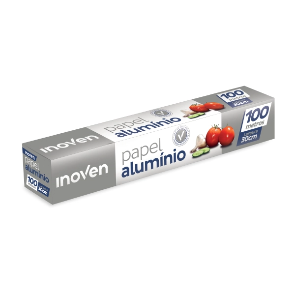 Papel Aluminio Inoven Rolo 30cmx100m