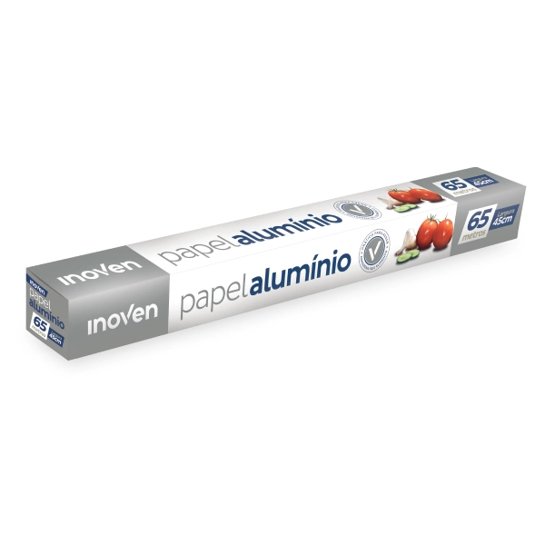 Papel Aluminio Inoven Rolo 45cm X 65cm