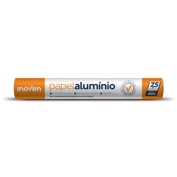 Papel Aluminio Inoven 7,5m X 45cm