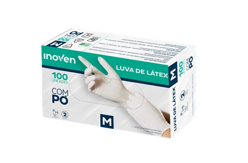 Luva Latex Inoven Media C/100