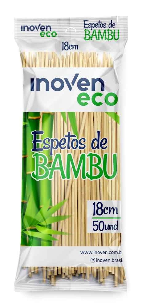 Espeto Bambu 18cm Talge C/50
