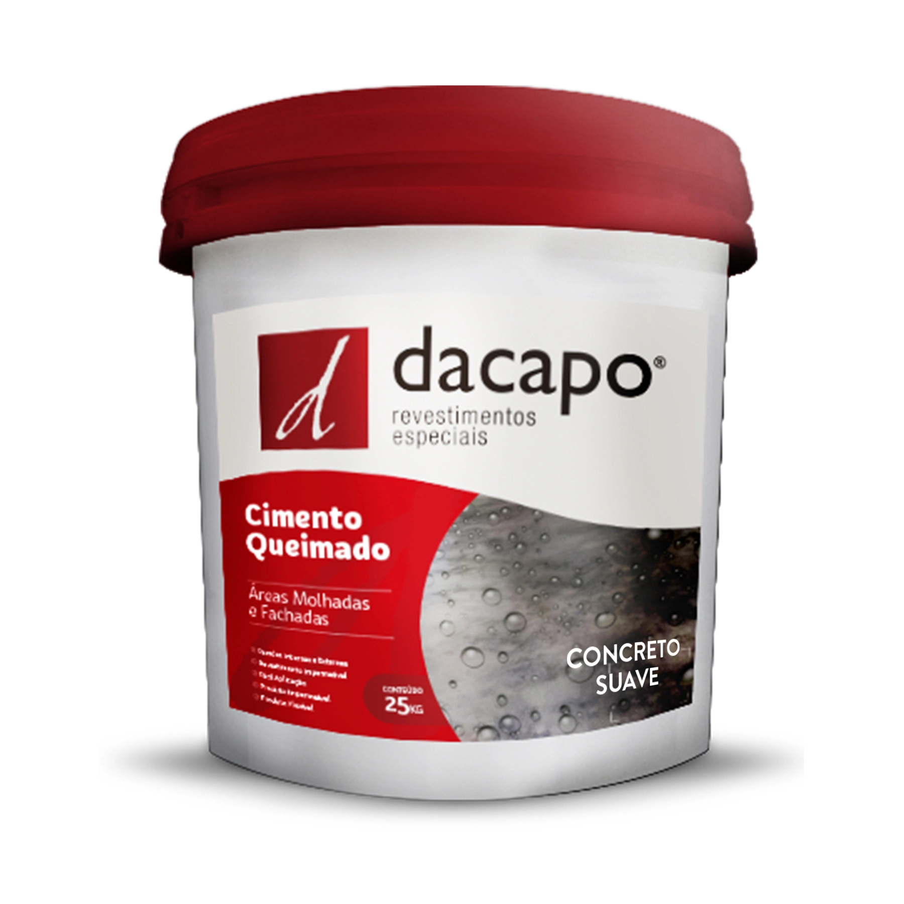 Cimento Queimado Áreas Molhada e Fachada 25KG Concreto Suave