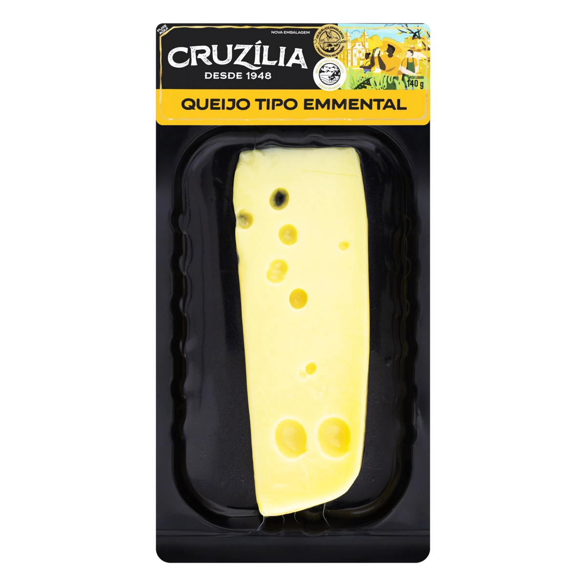 Queijo Emmental Fracionado Cruzília 140g