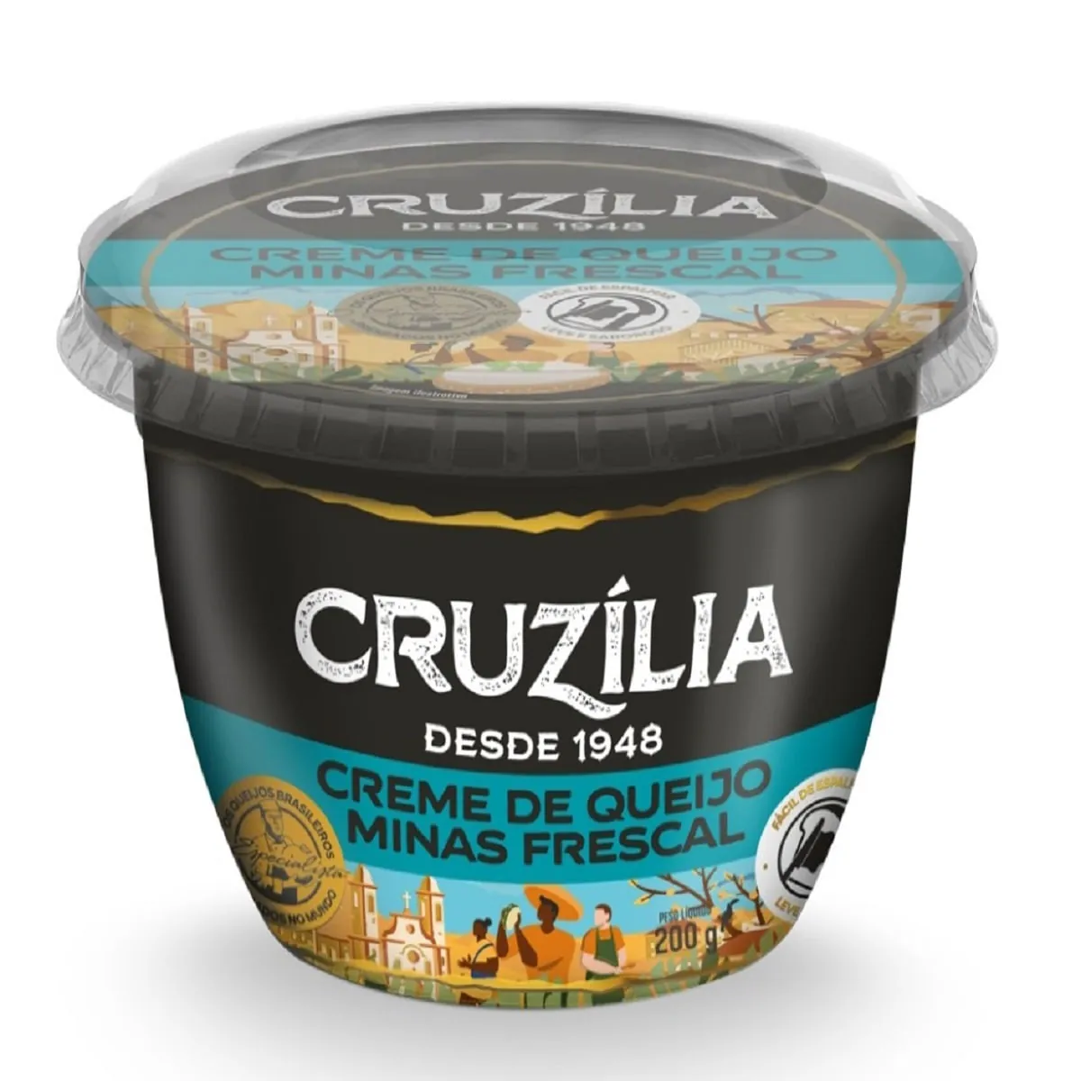 Creme De Queijo Minas Frescal Cruzília Pote 200g