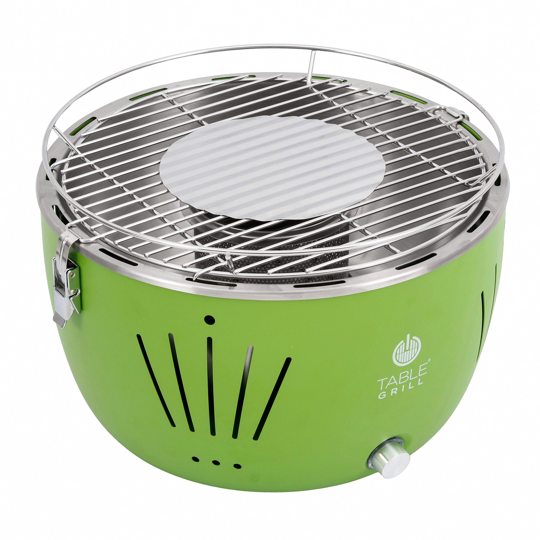 Churrasqueira Portátil a Carvão 23x35cm Table Grill Verde Naterial