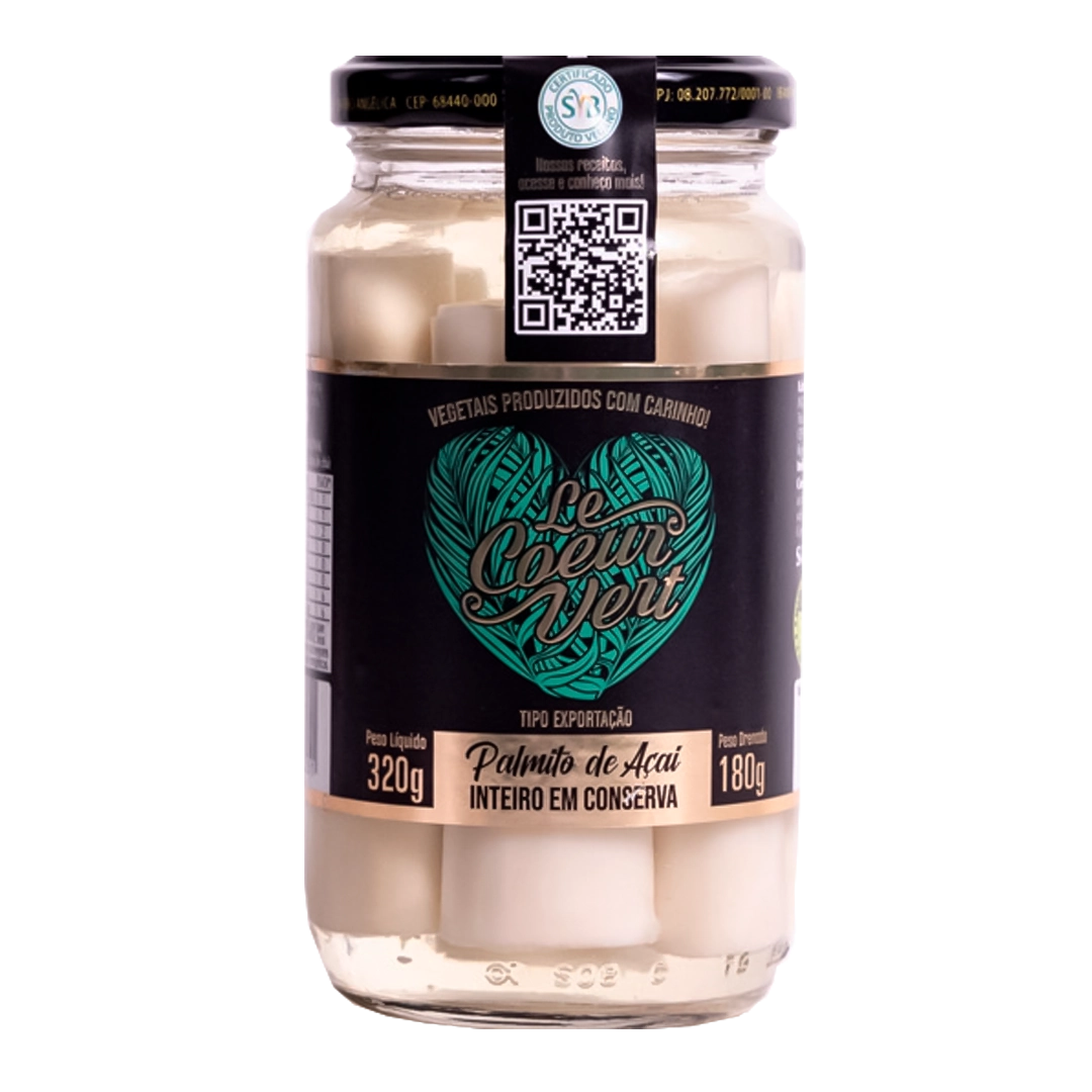 Palmito De Acai Le Coeur Ver Inteiro 180g