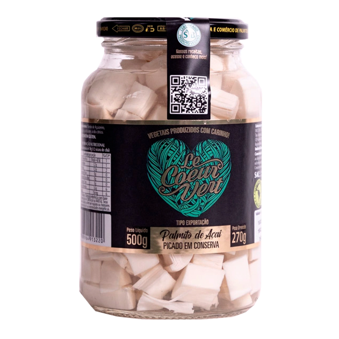 Palmito De Acai Org Le Couer Vert Picado 300g