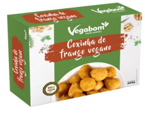 Coxinha Vegana Vegabom 400g Sabor Frango