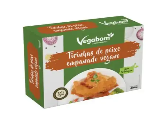 Empanado Vegano Vegabom 400g Sabor Peixe
