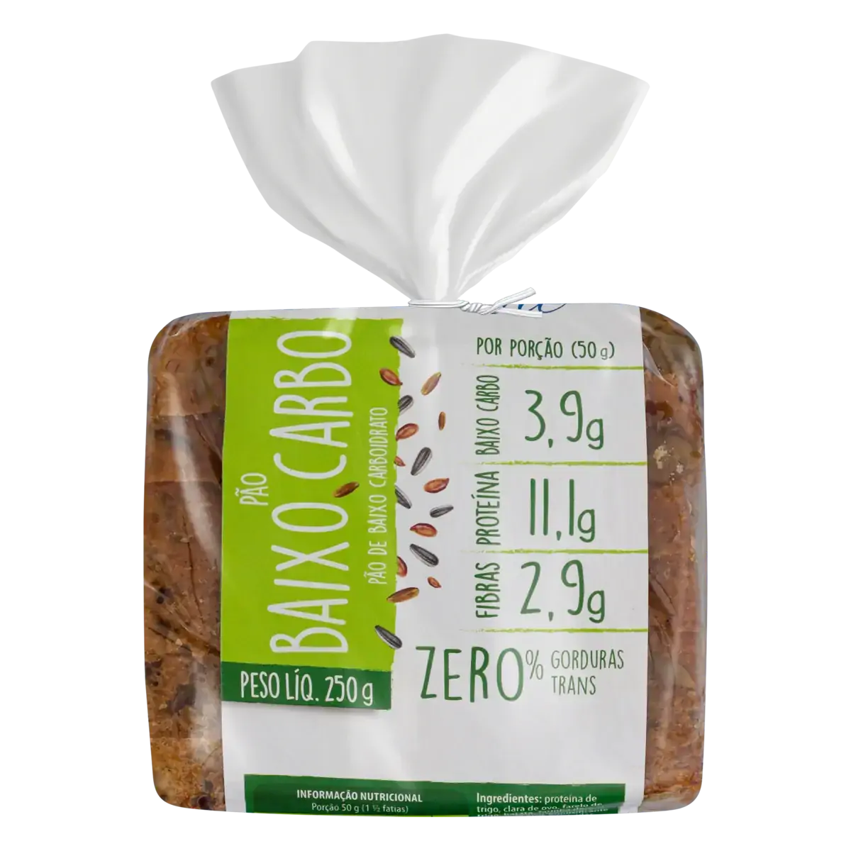 PAO BAIXO CARBO 250G