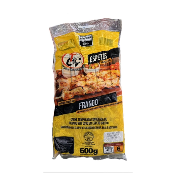 Espetinho Tc Frango C/bacon 600g