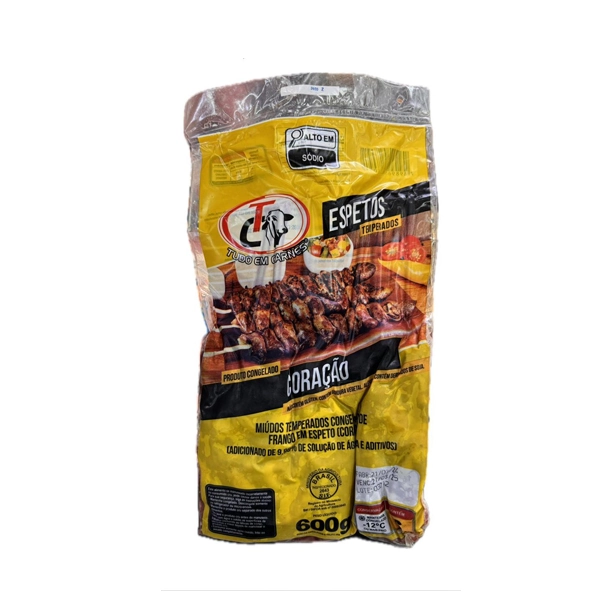 Espetinho Tc Coracao De Frango 600g