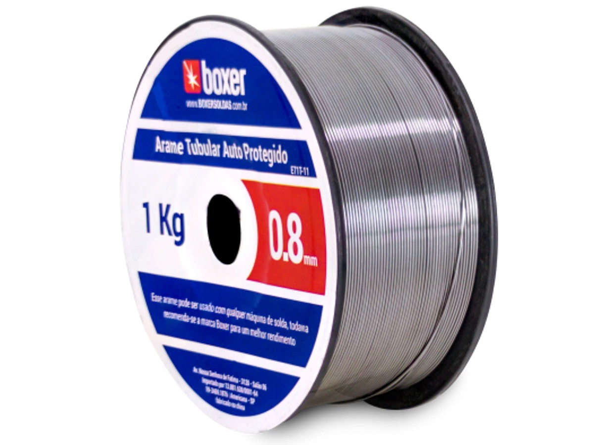 Arame Tubular Auto Protegido 0,8mm 1kg Boxer 1570003