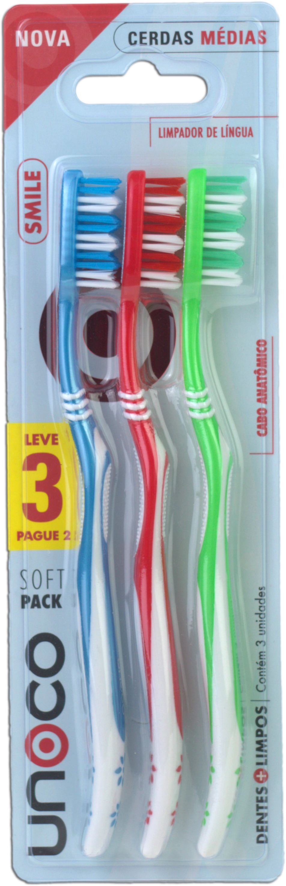 Escova Dental Unoco Smile Lv3pg2 Md