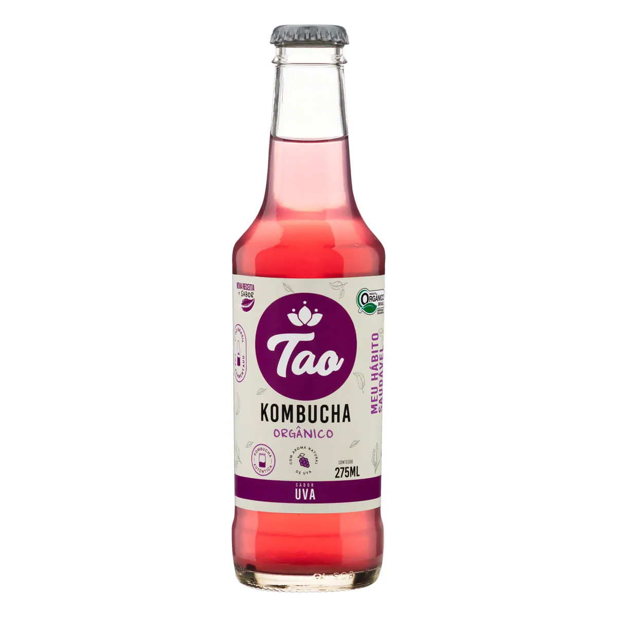 Kombucha Orgânico Tao Uva 275 ml