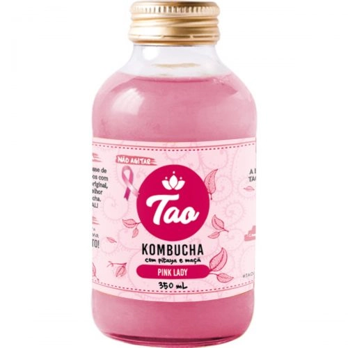 Kombucha Orgânica Pink Lady Tao Garrafa 350ml