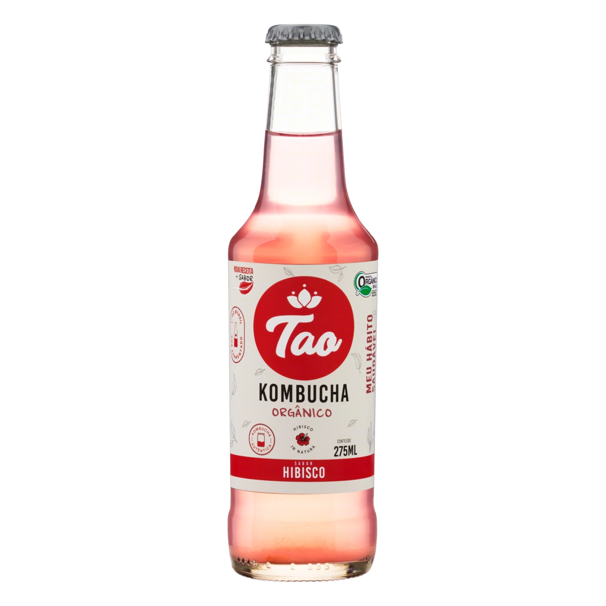 Kombucha Hibisco Orgânica Tao Kombucha 275ml