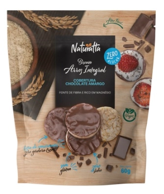 Bisc De Arroz Int C/choco Naturatta 60g