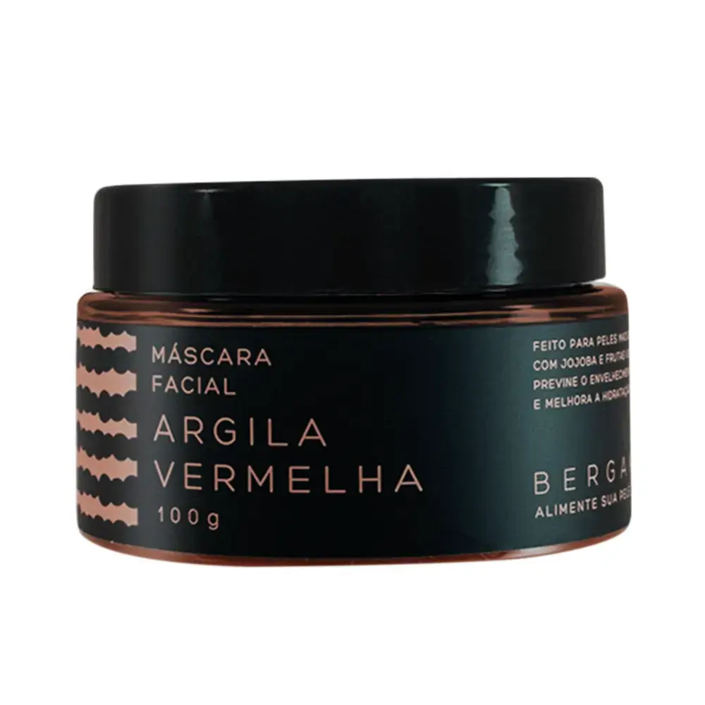 Mascara Facial De Argila Vermelha