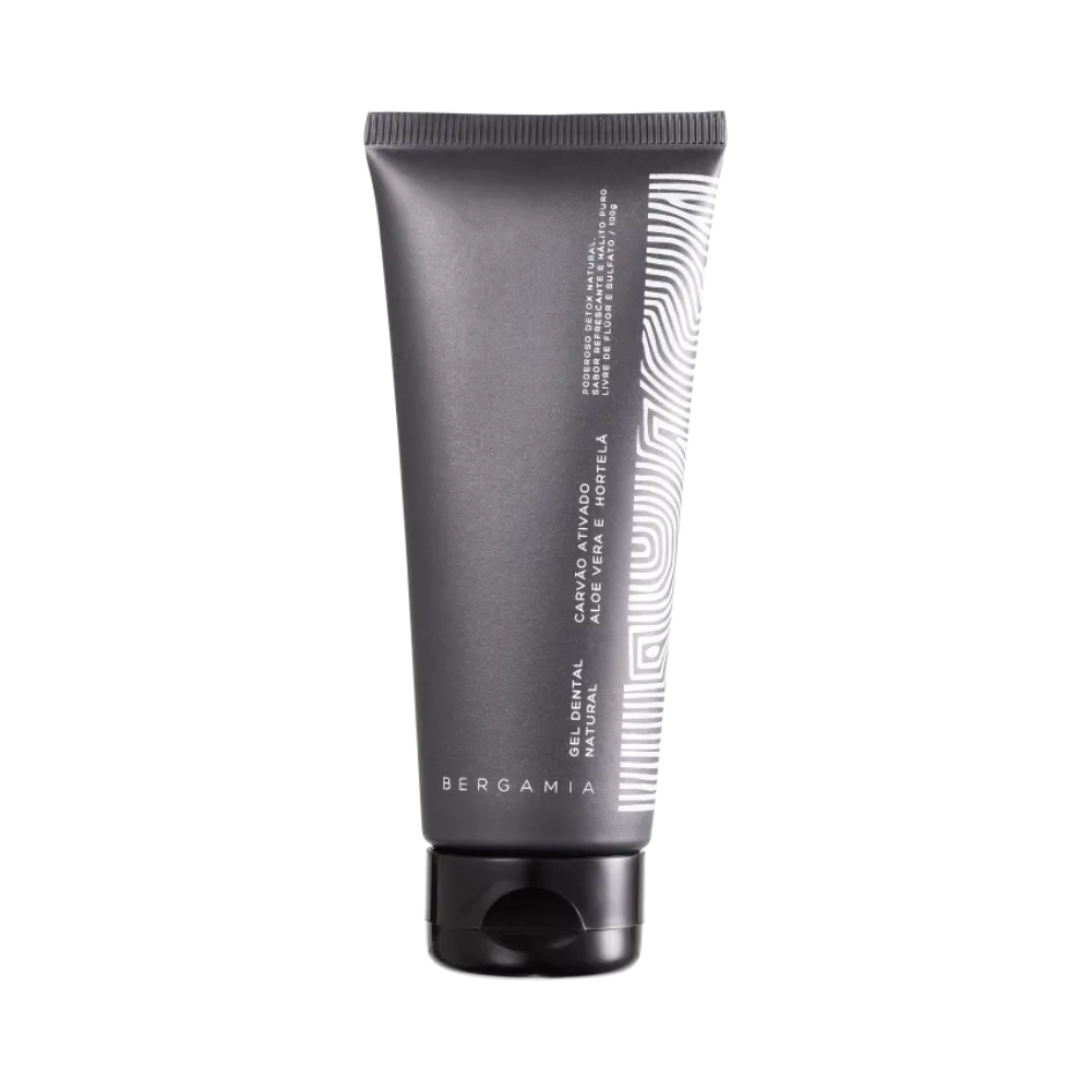 Creme/gel Dental Bergamia Carvao Ativado Aloe Vera E Hortela 100g
