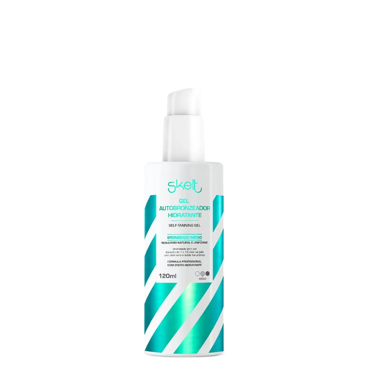 Autobronzeador Gel Hidratante Skelt Frasco 120ml Pump