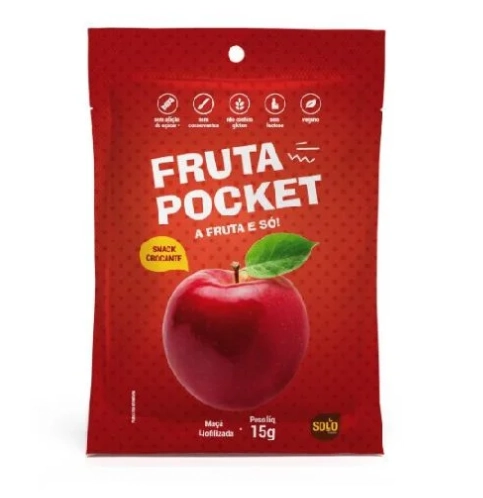 Snack de Maçã Liofilizada Solo Snacks 15g
