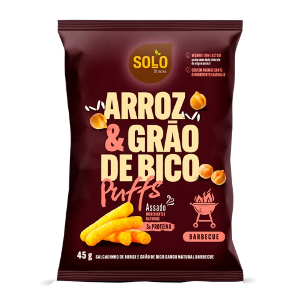Salgadinho S Glu S Lac Solo 45g Barbecue
