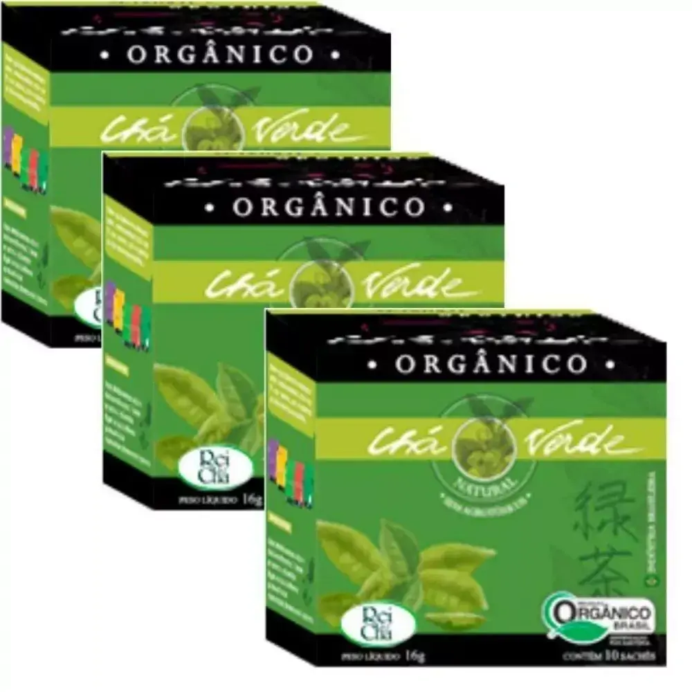 Kit 3cx Chá Verde ¿ Orgânico (30 sachês) ¿ Campo Verde