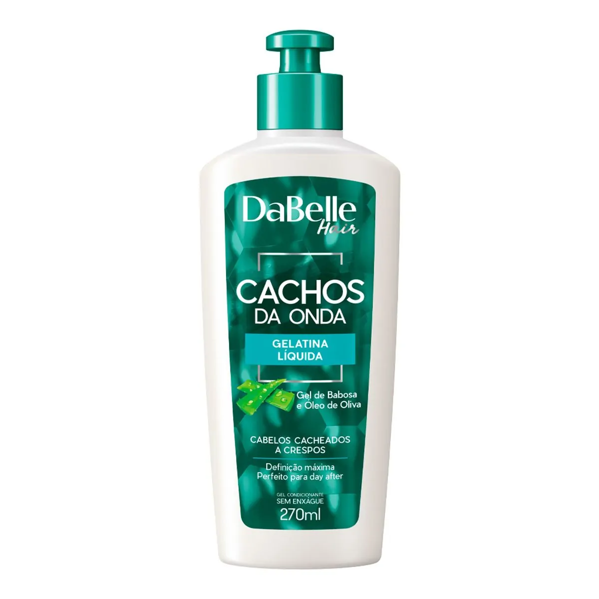 Gel Líquido para Cabelos Cacheados Dabelle Cachos da Onda 270ml