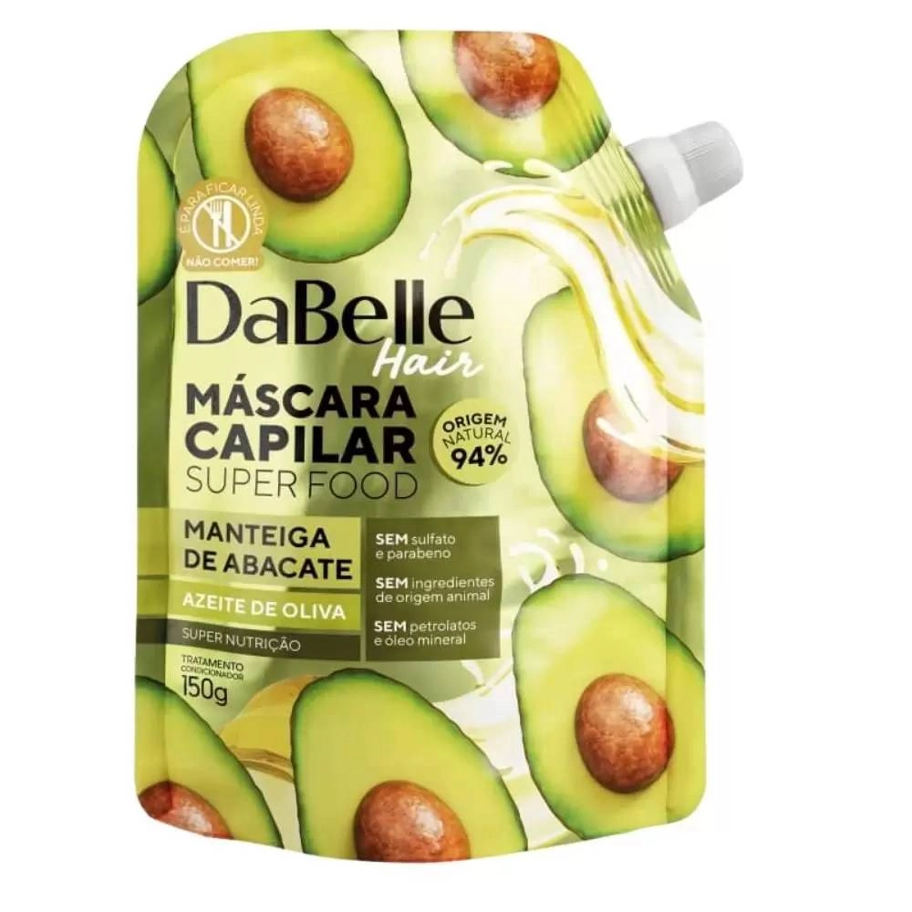 Máscara Capilar Dabelle Manteiga De Abacate Azeite De Oliva 100g