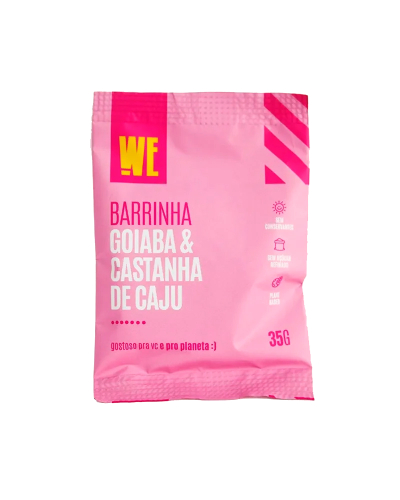 Barra De Cereal De Goiaba E Castanha Zero Aã ã Car, We Nutz, 35g