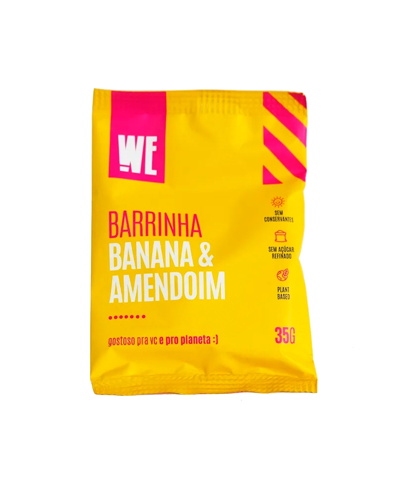 Barra De Cereal De Banana E Amendoim Zero Aã ã Car, We Nutz, 35g