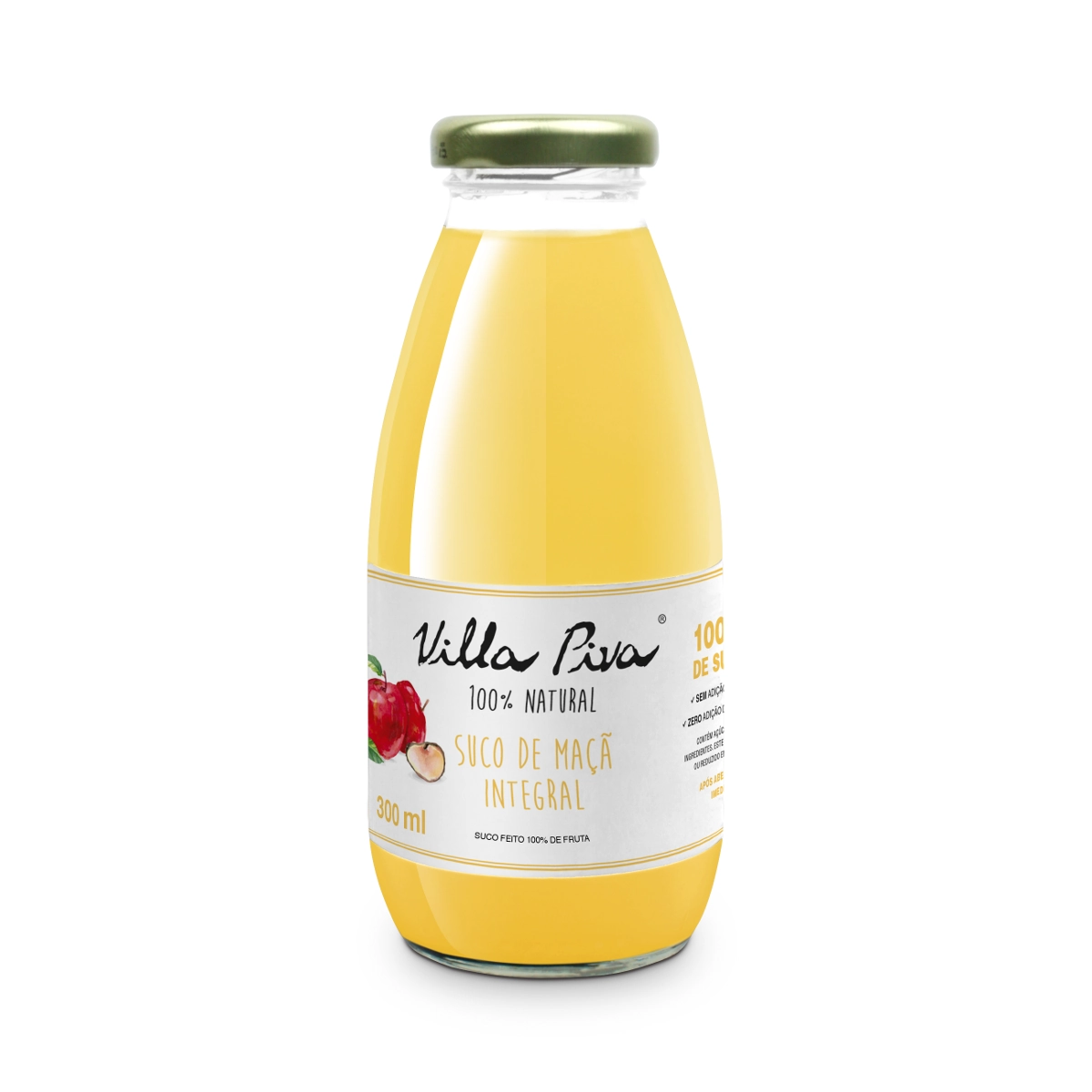 Suco de Maça Integral VILLA PIVA Garrafa 300ml