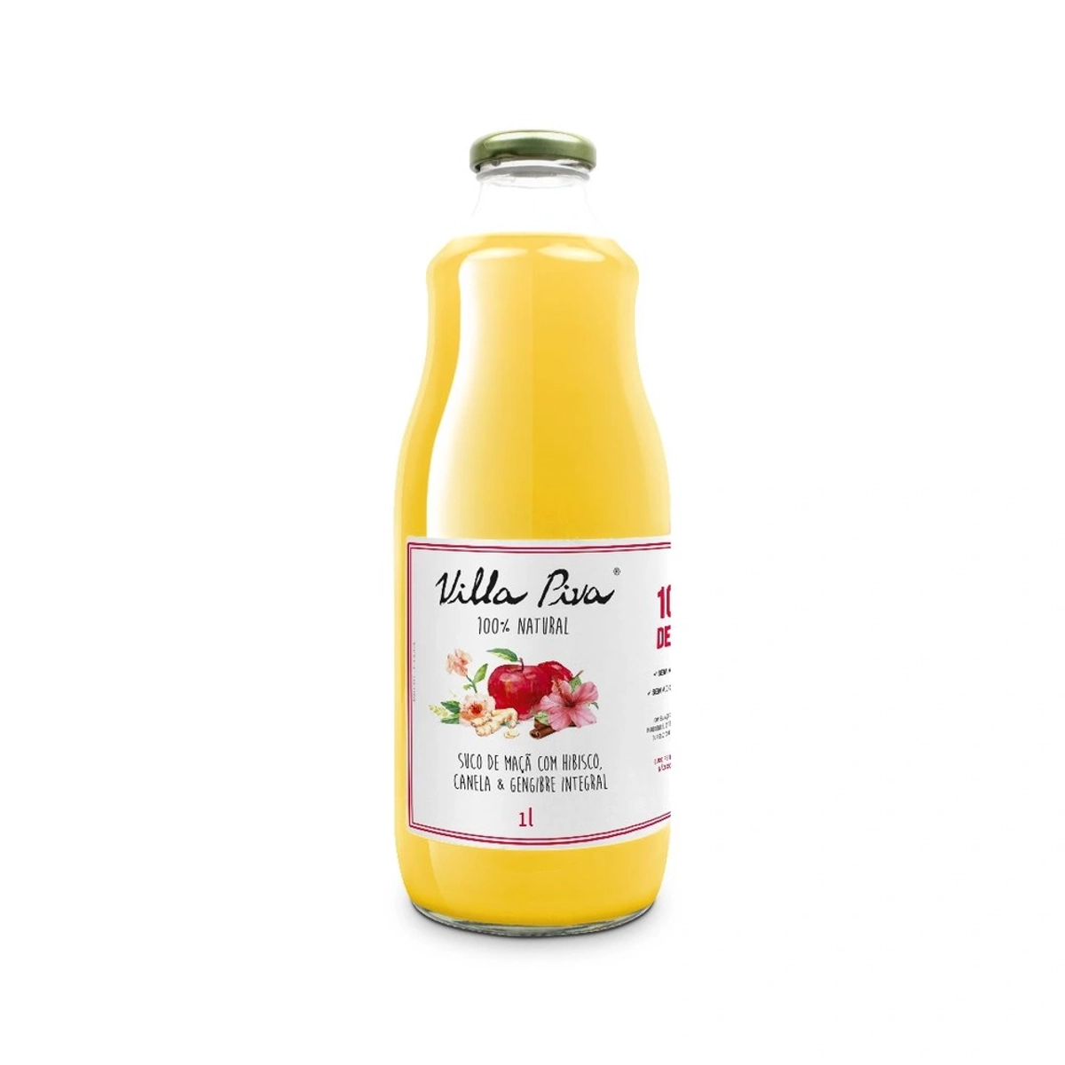 Suco De Maca Com Hibisco, Canela E Gengibre Villa Piva 1 L