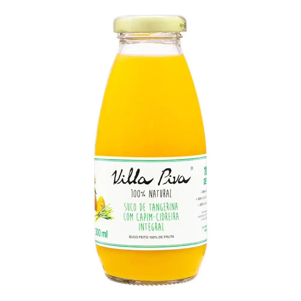 Suco VILLA PIVA Sabor Tangerina E Capim-Cidreira Garrafa 300ml
