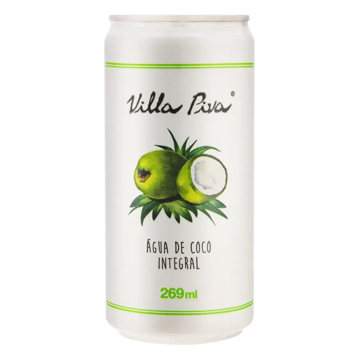 Água de Coco Integral Villa Piva Lata 269ml