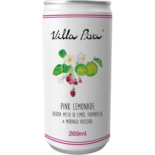 Bebida Adoçada Pink Lemonade Villa Piva Lata 269ml
