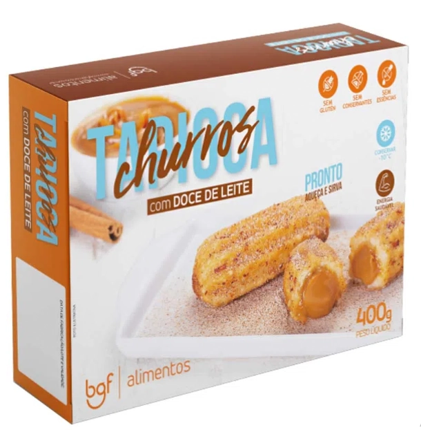 Churros Tapioca Bgf 400g Rech.doce De Leite
