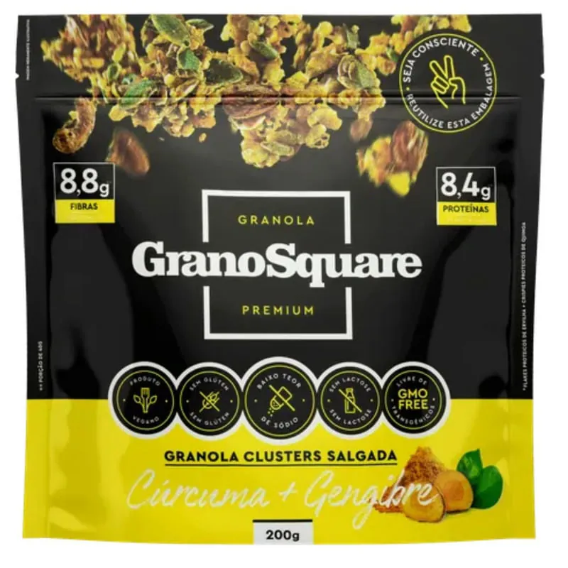 Granola Clusters Salgada Vegana Grano Square 200g