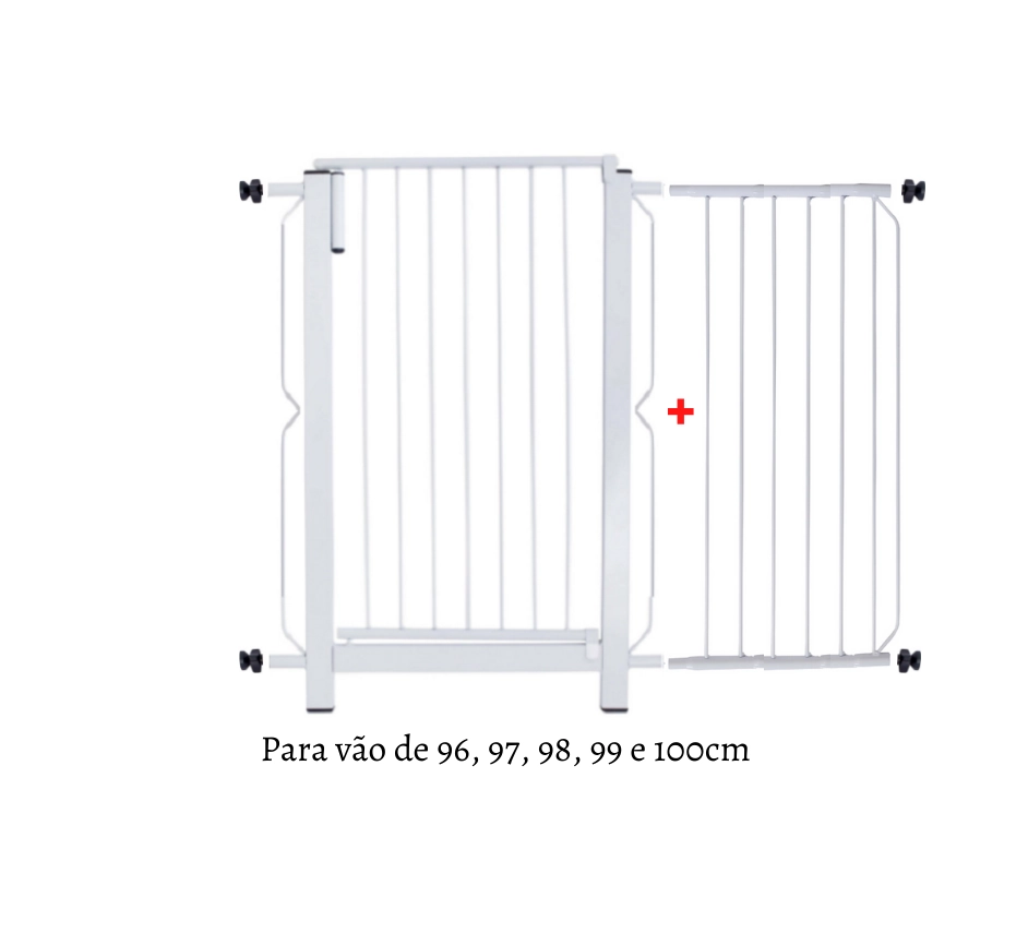 Grade e Portão para Cachorro Bebê Pet 96cm a 100cm Único
