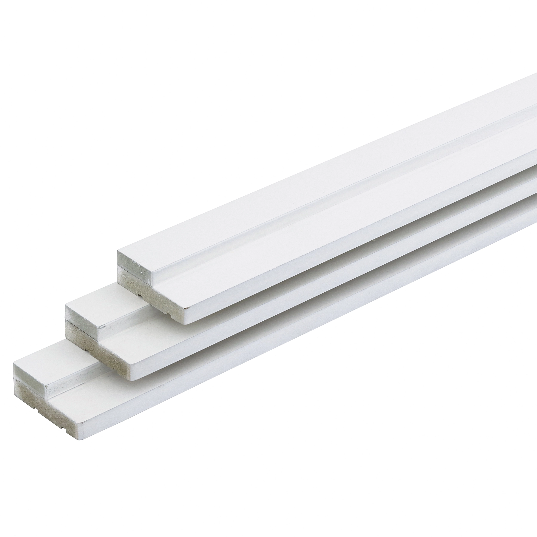 Batente de Madeira MDF Naval Branco 215x7,5x2,7cm Artens