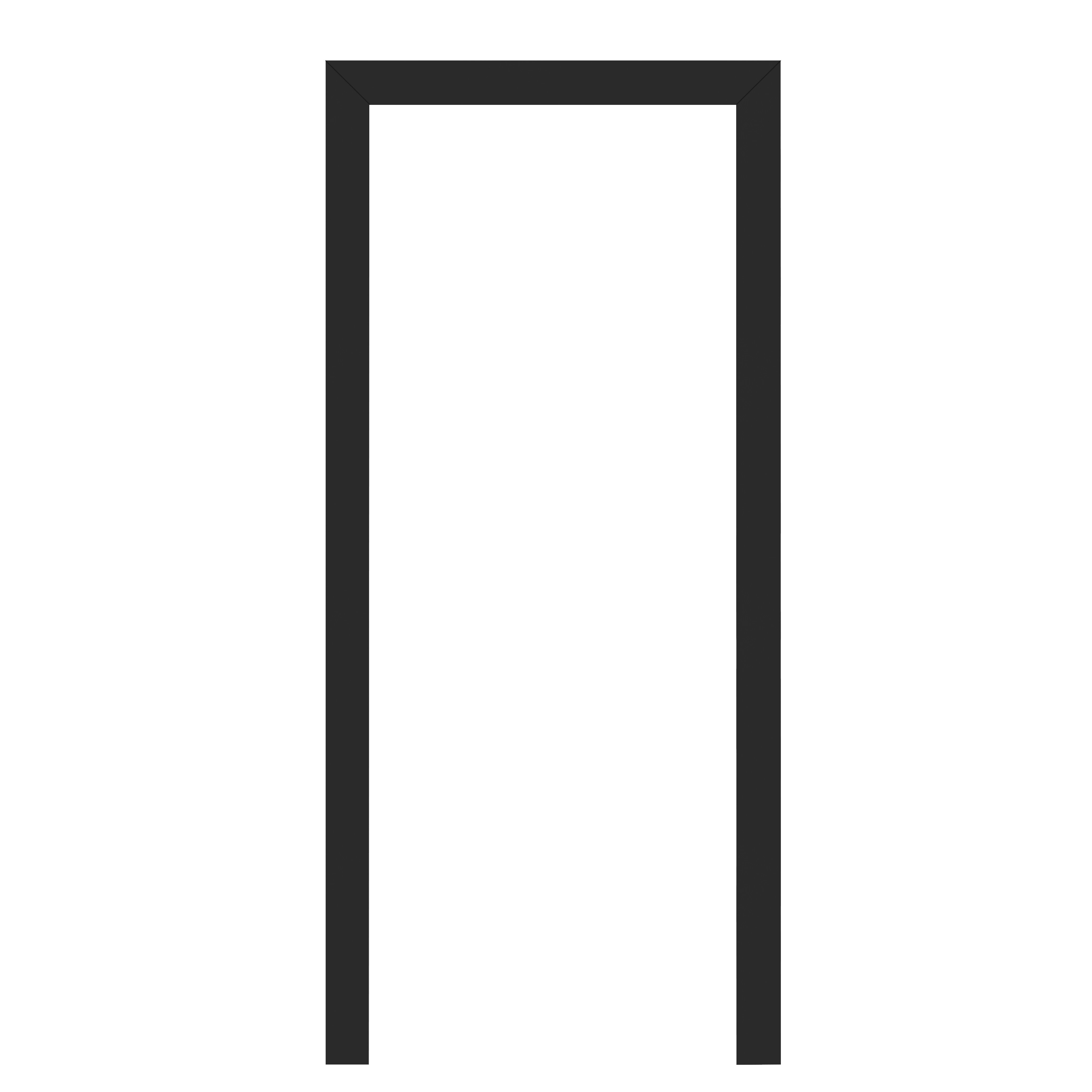 Kit Guarnição Lisa MDF Naval Premium Primer Preto 220x7cm Artens