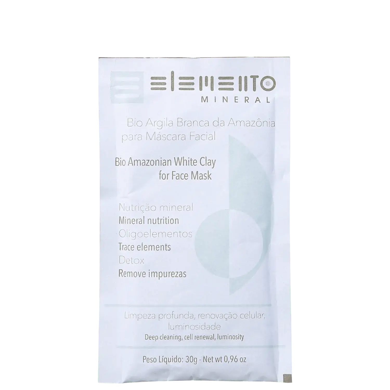 Masc Elem Min Bio Argila Branca 30g
