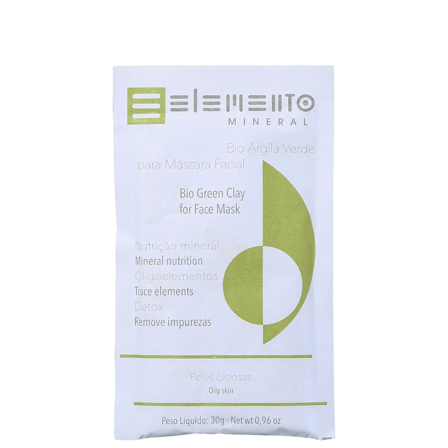 Argila Facial Elemento Natural Verde 30g