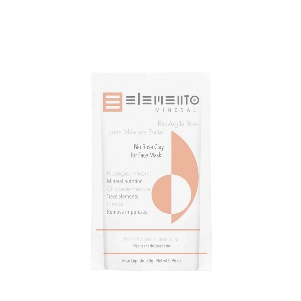 Argila Facial Elemento Natural Rosa 30g